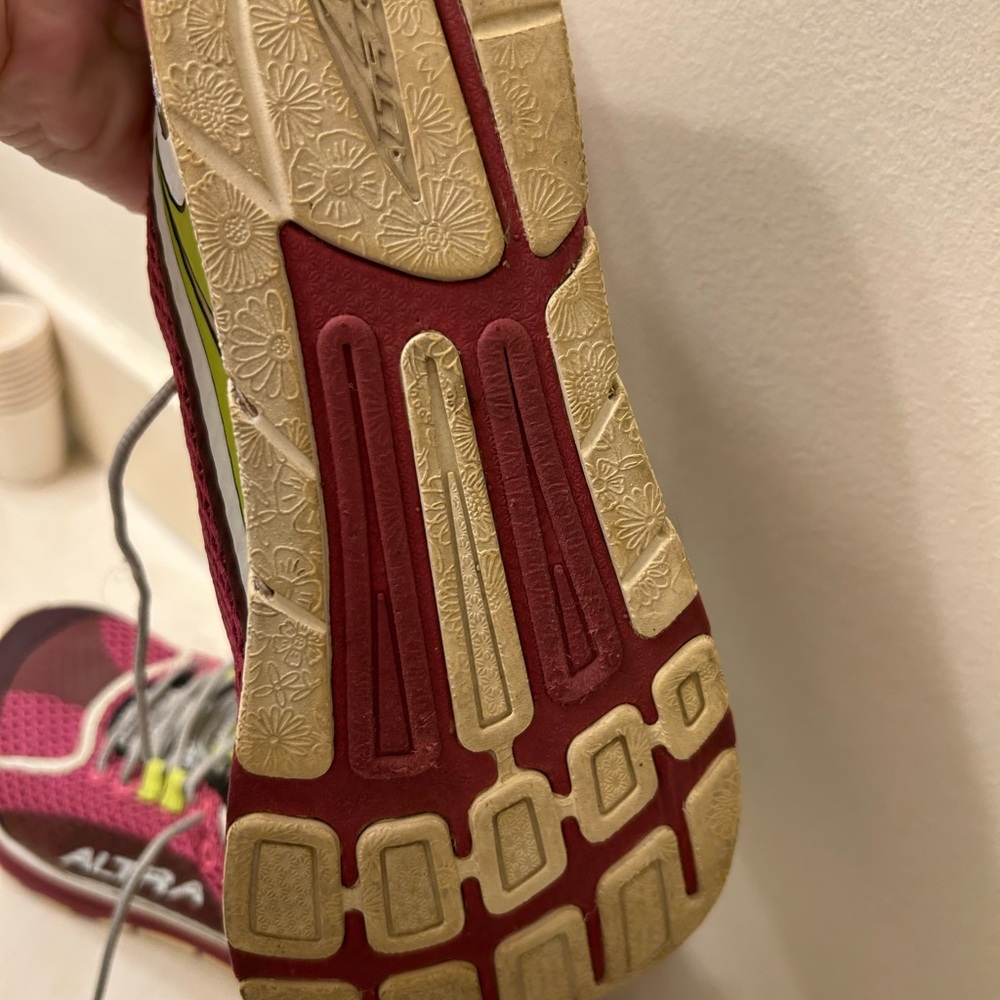 Altra Women's Pink and Lime Athletic Shoes - Picture 4 of 4